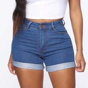 Fashion Nova Blue Jean Shorts